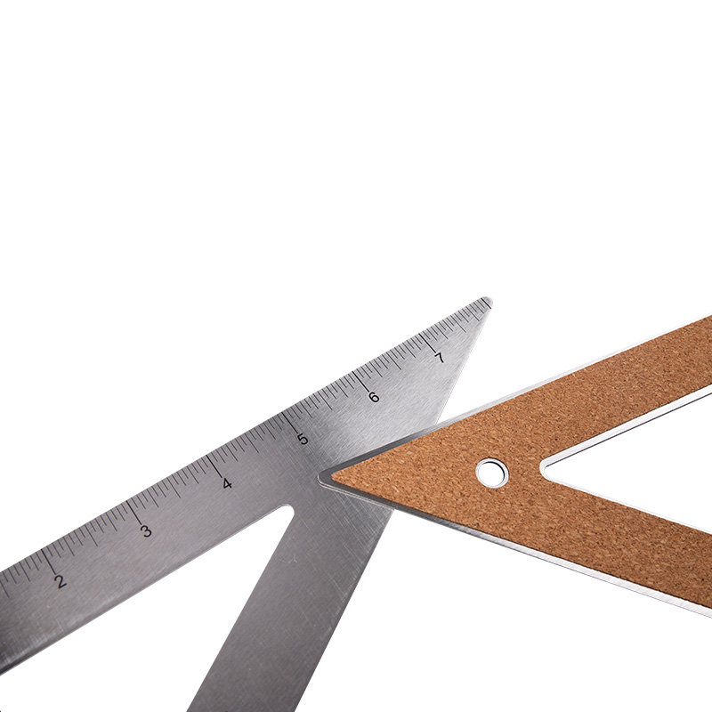 Stainless steel ruler set