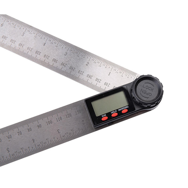 Stainlee steel 2in1 digital angle ruler